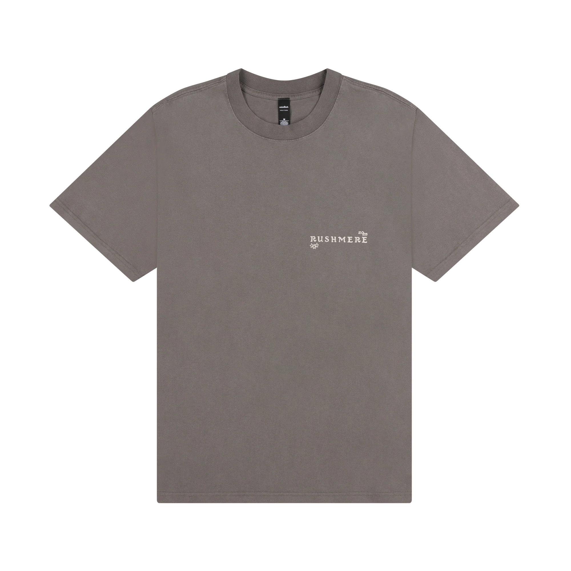 Dark Grey Stamp Print T-Shirt - Image 4