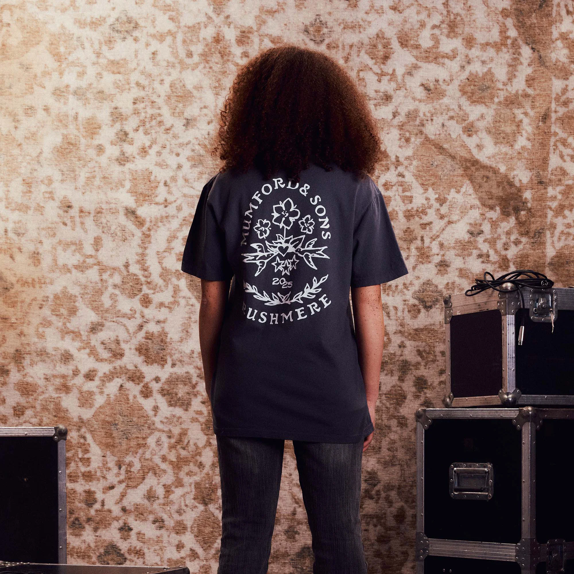 Graphite Stamp Print T-Shirt - Image 3