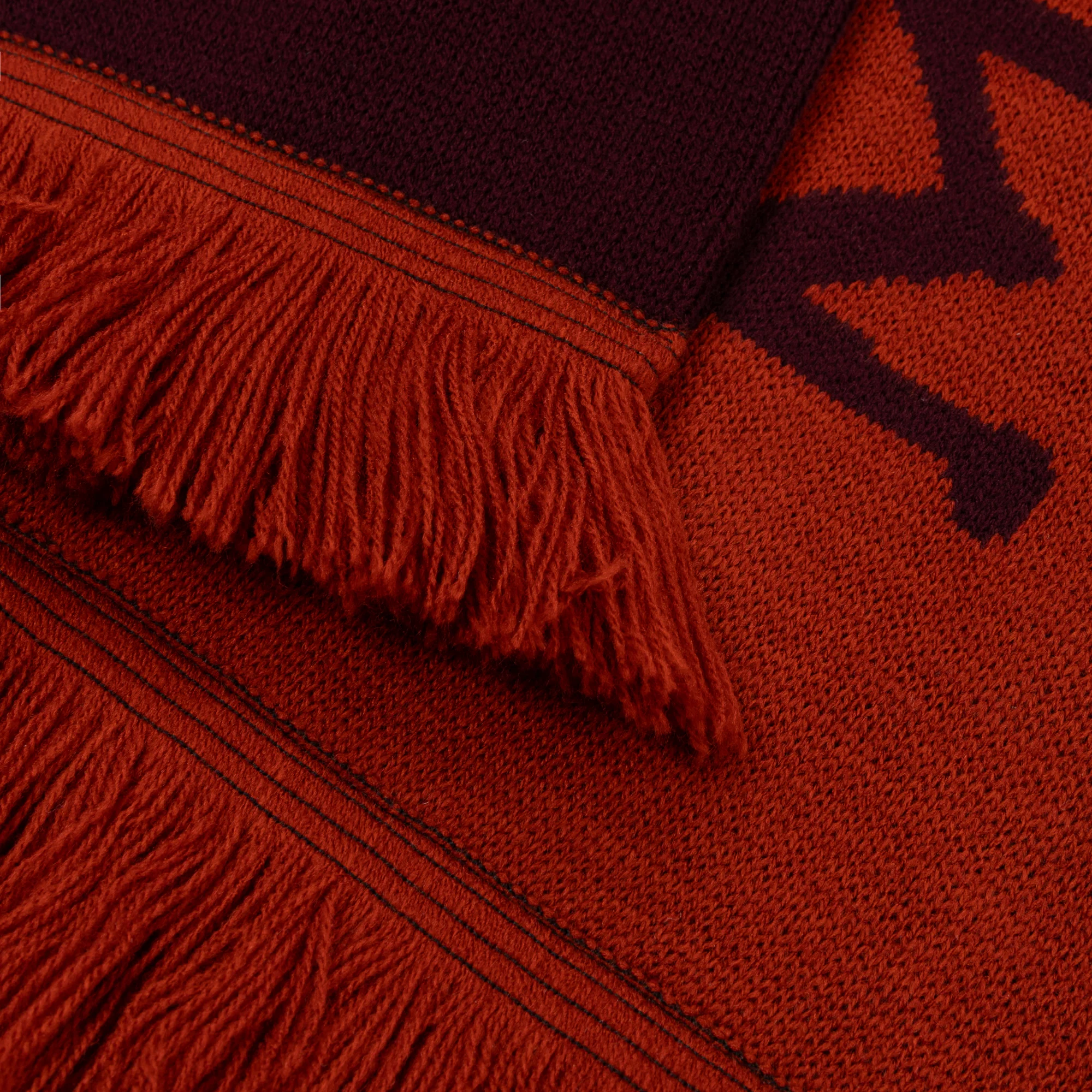 Maroon RUSHMERE Scarf - Image 6